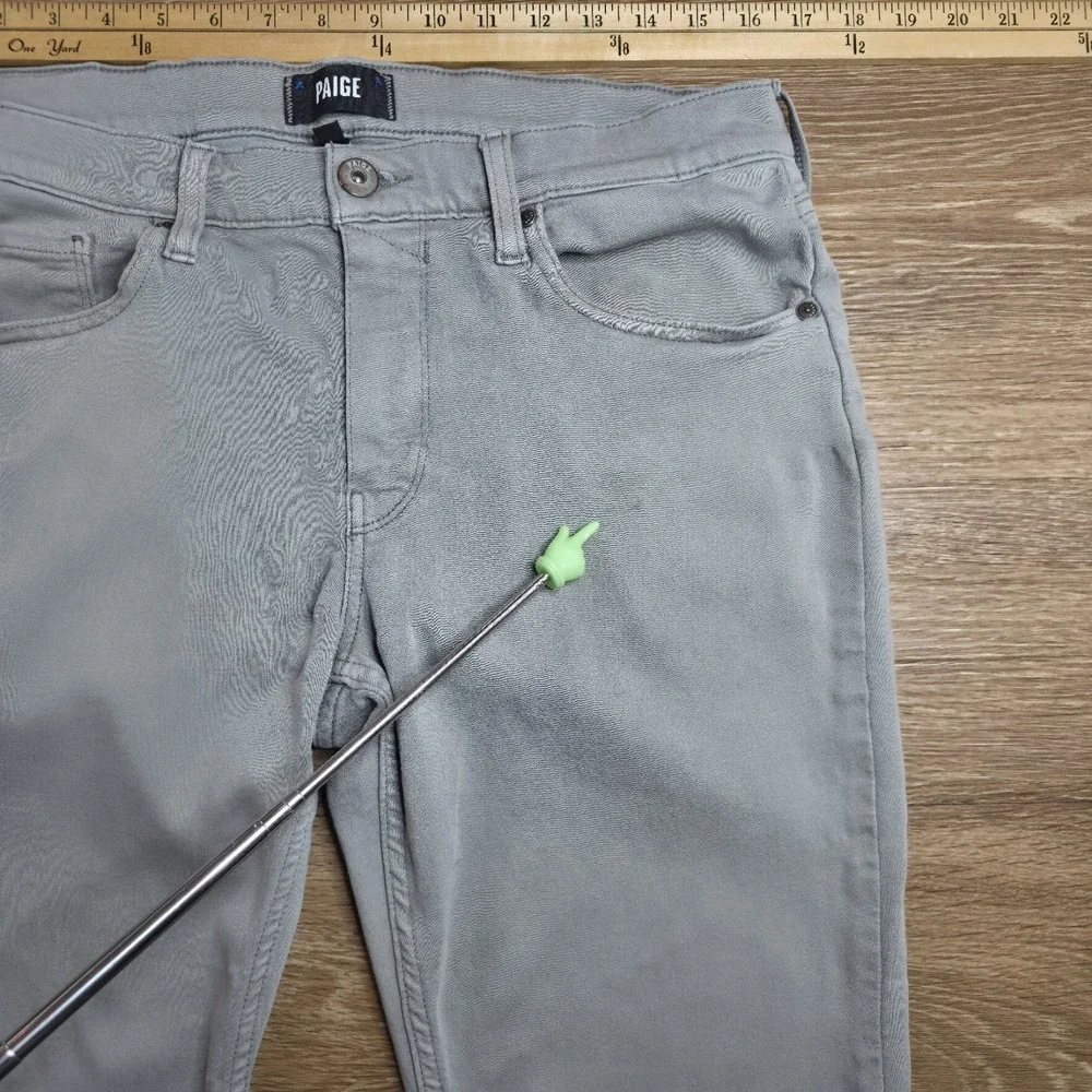 PAIGE Federal Jeans Men's 32 Arctic Sea Gray Transcend Slim Straight Minimalist